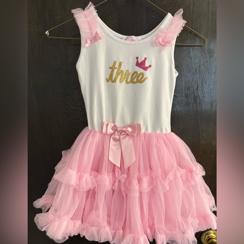 Popatu White and Pink Dress